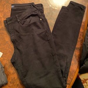 Black zara basic skinny pants